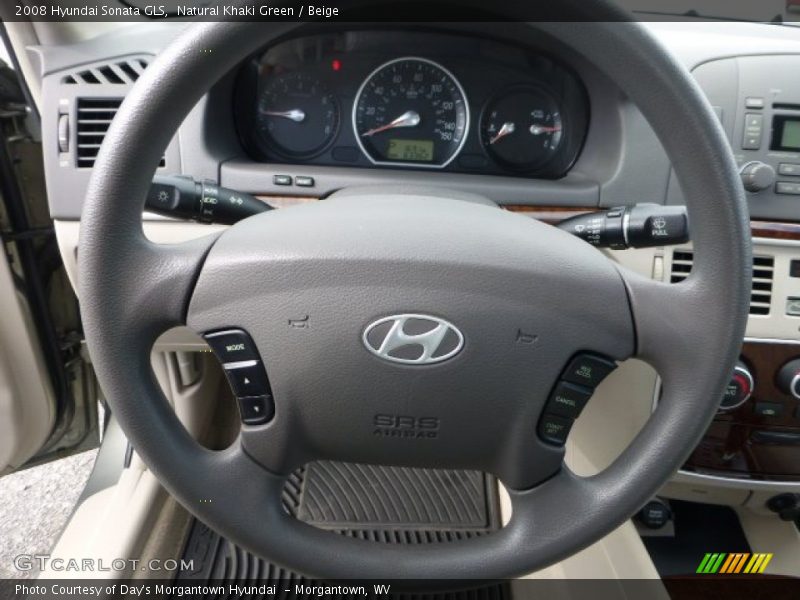 Natural Khaki Green / Beige 2008 Hyundai Sonata GLS