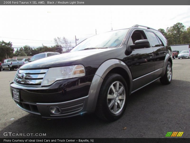 Black / Medium Light Stone 2008 Ford Taurus X SEL AWD