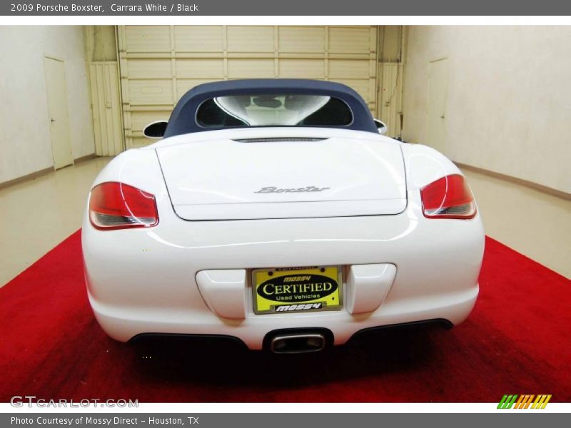 Carrara White / Black 2009 Porsche Boxster