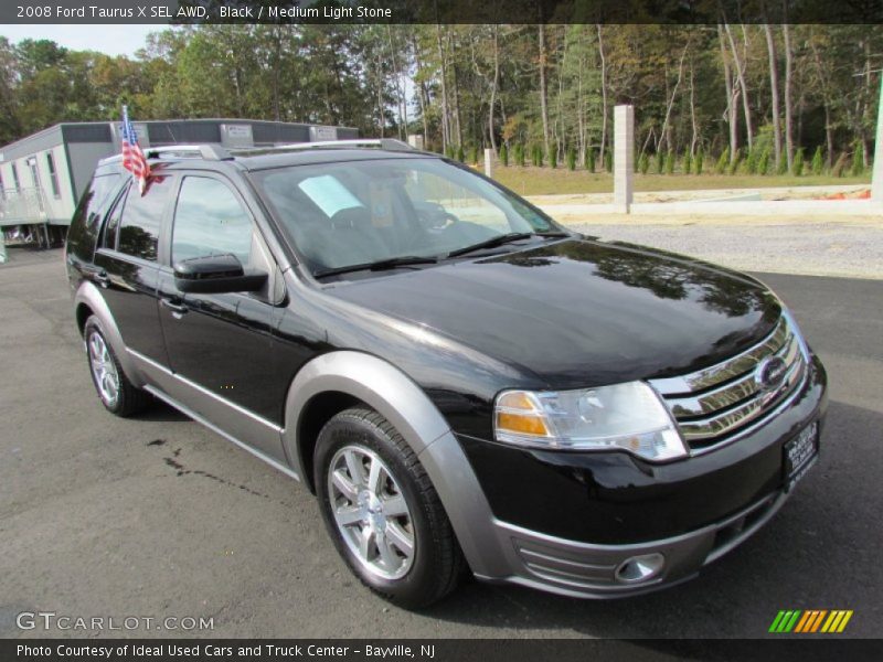 Black / Medium Light Stone 2008 Ford Taurus X SEL AWD