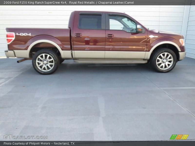 Royal Red Metallic / Chaparral Leather/Camel 2009 Ford F150 King Ranch SuperCrew 4x4