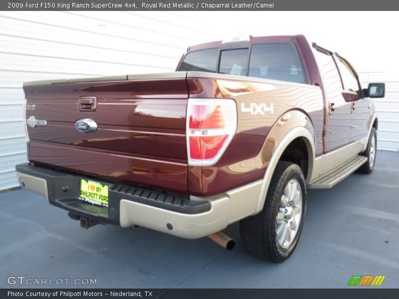 Royal Red Metallic / Chaparral Leather/Camel 2009 Ford F150 King Ranch SuperCrew 4x4