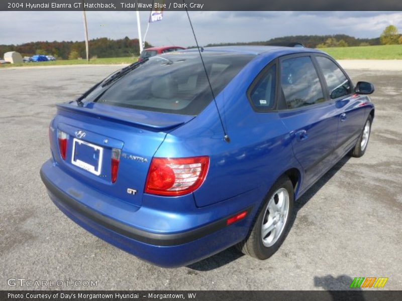 Tidal Wave Blue / Dark Gray 2004 Hyundai Elantra GT Hatchback