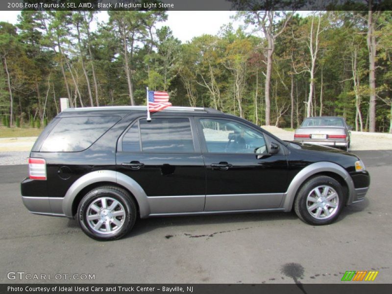 Black / Medium Light Stone 2008 Ford Taurus X SEL AWD