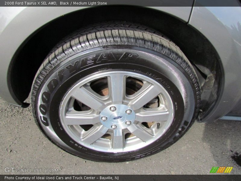 Black / Medium Light Stone 2008 Ford Taurus X SEL AWD