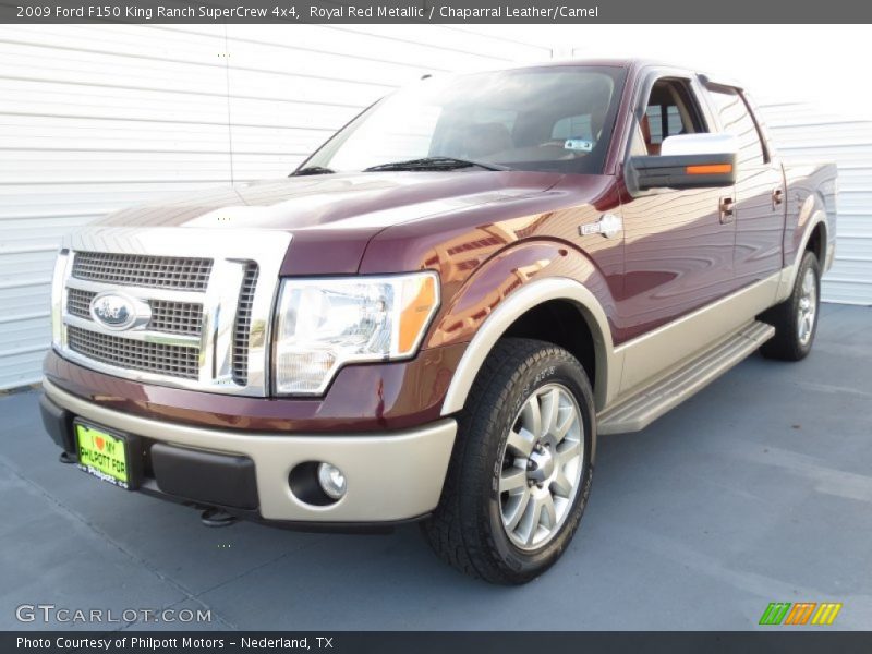 Royal Red Metallic / Chaparral Leather/Camel 2009 Ford F150 King Ranch SuperCrew 4x4