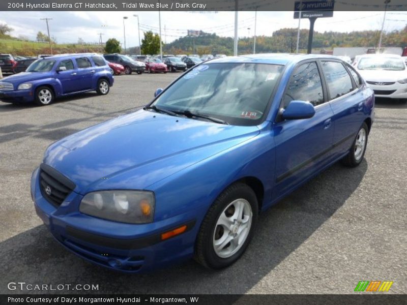 Tidal Wave Blue / Dark Gray 2004 Hyundai Elantra GT Hatchback