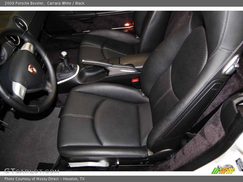 Carrara White / Black 2009 Porsche Boxster