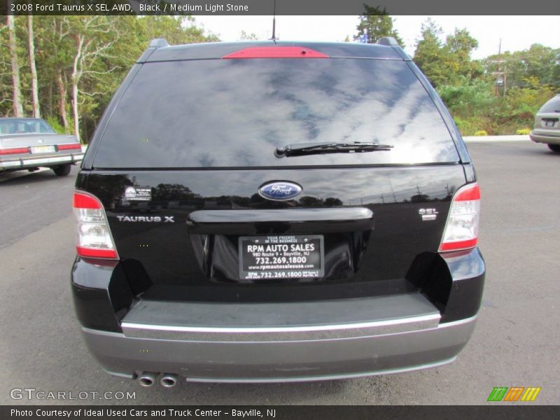 Black / Medium Light Stone 2008 Ford Taurus X SEL AWD