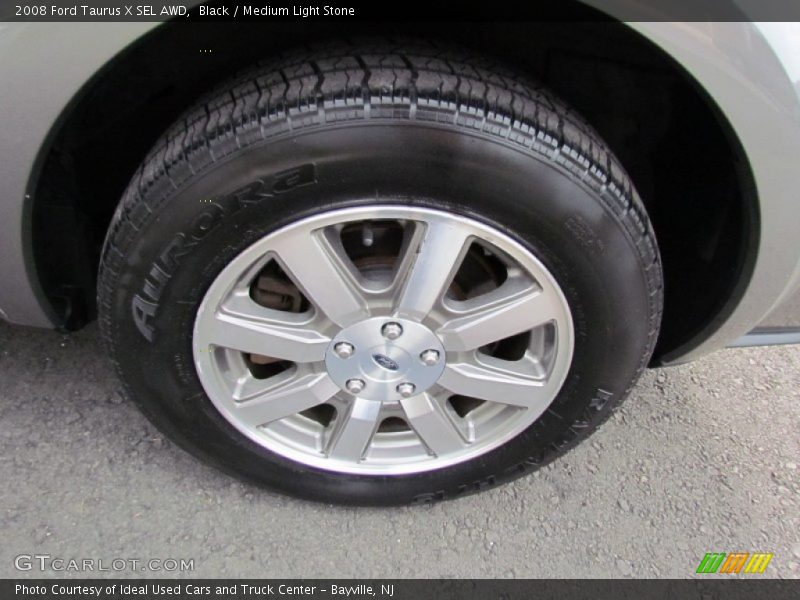 Black / Medium Light Stone 2008 Ford Taurus X SEL AWD