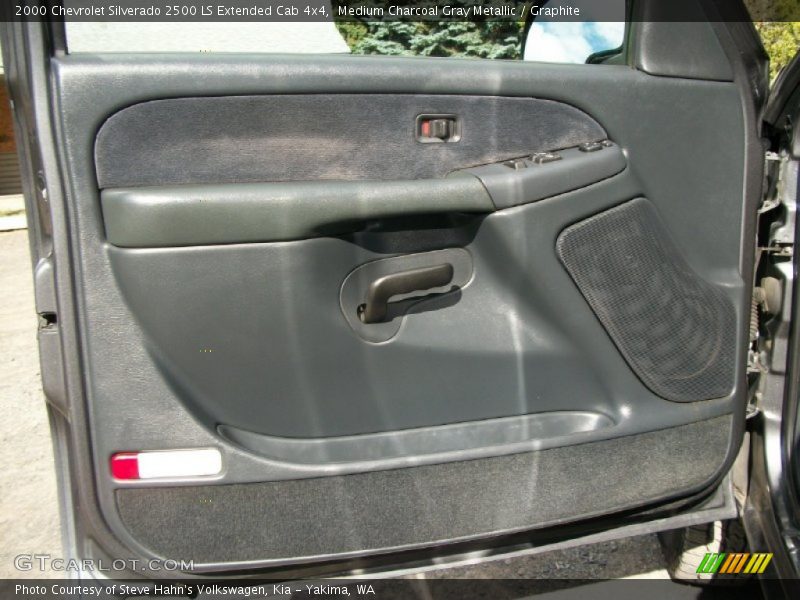 Medium Charcoal Gray Metallic / Graphite 2000 Chevrolet Silverado 2500 LS Extended Cab 4x4