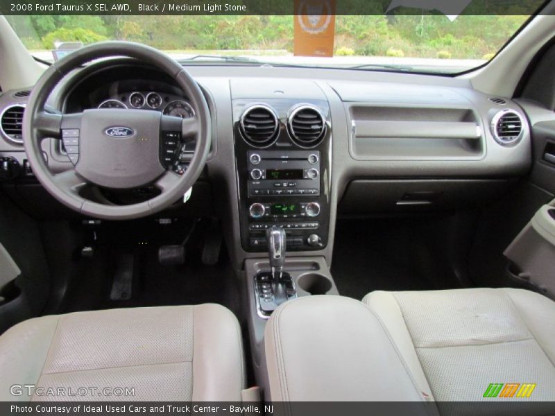 Black / Medium Light Stone 2008 Ford Taurus X SEL AWD