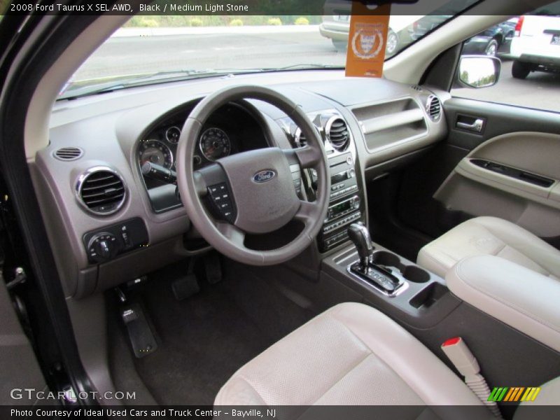 Black / Medium Light Stone 2008 Ford Taurus X SEL AWD