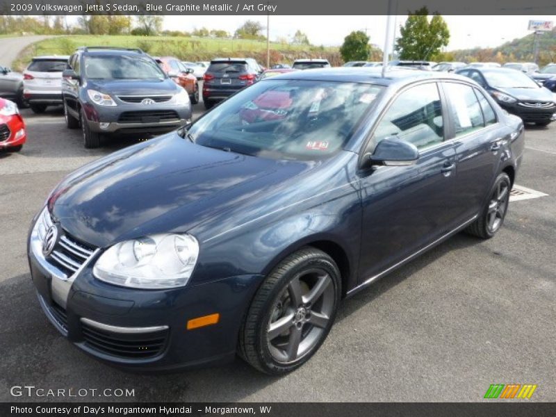 Blue Graphite Metallic / Art Grey 2009 Volkswagen Jetta S Sedan