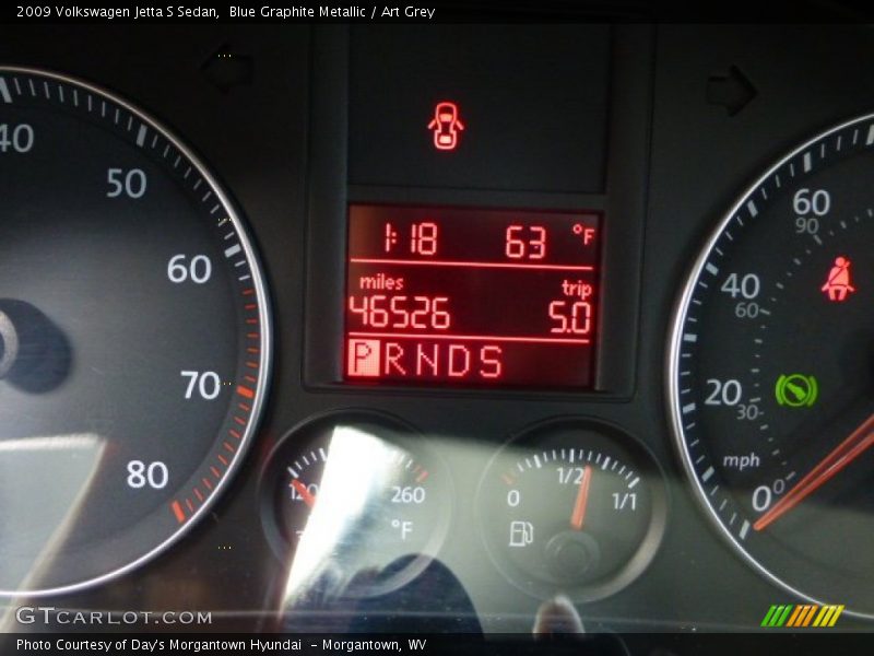 Blue Graphite Metallic / Art Grey 2009 Volkswagen Jetta S Sedan