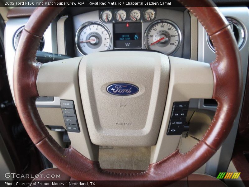 Royal Red Metallic / Chaparral Leather/Camel 2009 Ford F150 King Ranch SuperCrew 4x4