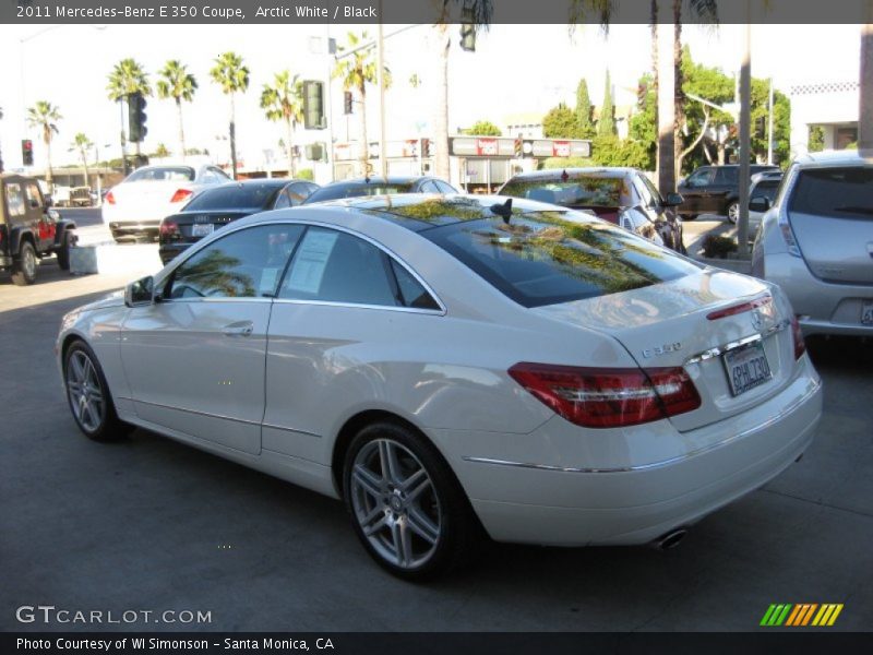 Arctic White / Black 2011 Mercedes-Benz E 350 Coupe