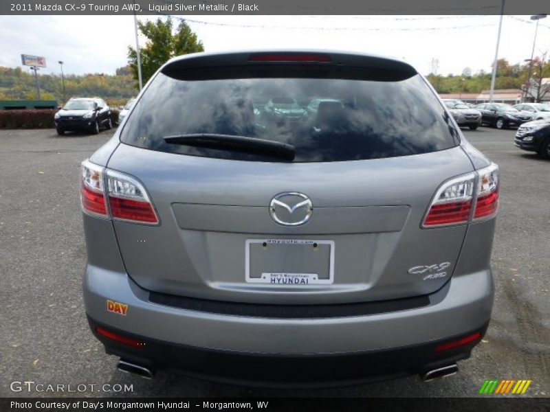 Liquid Silver Metallic / Black 2011 Mazda CX-9 Touring AWD