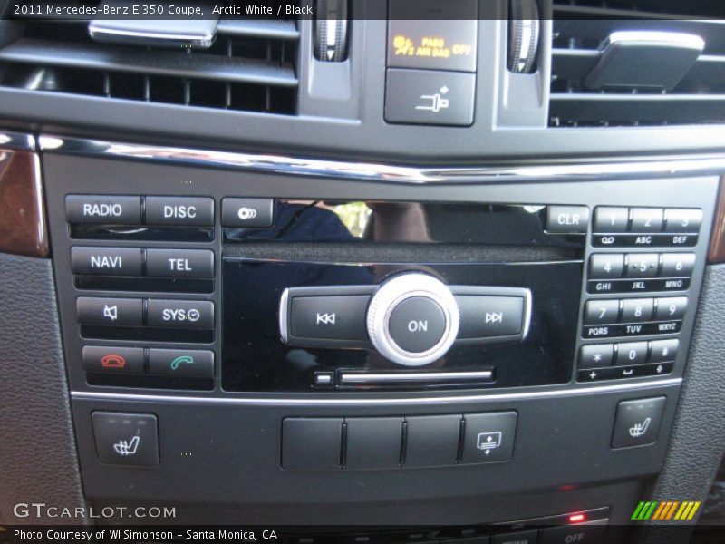 Arctic White / Black 2011 Mercedes-Benz E 350 Coupe