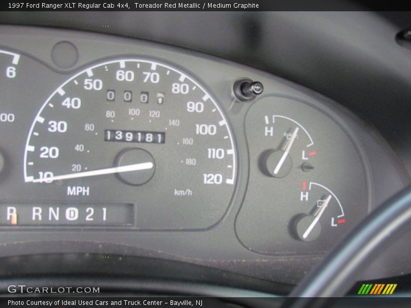 Toreador Red Metallic / Medium Graphite 1997 Ford Ranger XLT Regular Cab 4x4