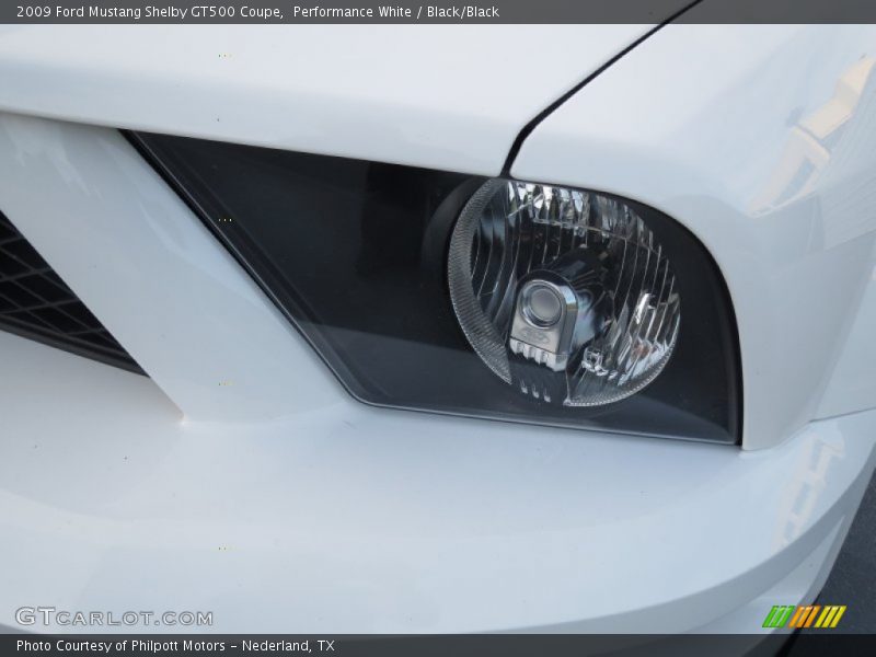 Performance White / Black/Black 2009 Ford Mustang Shelby GT500 Coupe
