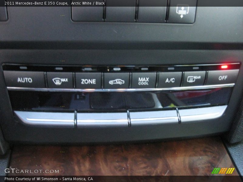 Arctic White / Black 2011 Mercedes-Benz E 350 Coupe