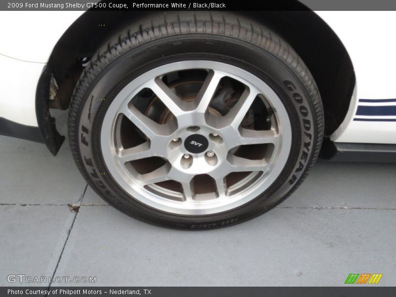 Performance White / Black/Black 2009 Ford Mustang Shelby GT500 Coupe