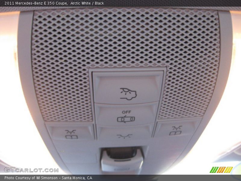 Arctic White / Black 2011 Mercedes-Benz E 350 Coupe
