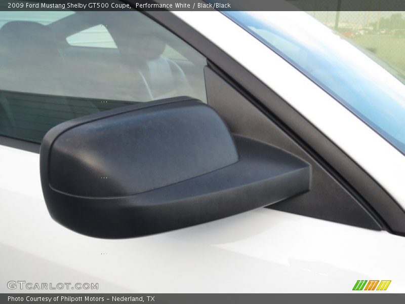 Performance White / Black/Black 2009 Ford Mustang Shelby GT500 Coupe