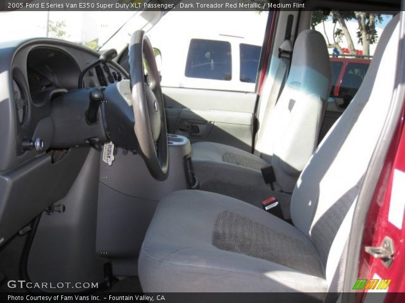 Dark Toreador Red Metallic / Medium Flint 2005 Ford E Series Van E350 Super Duty XLT Passenger