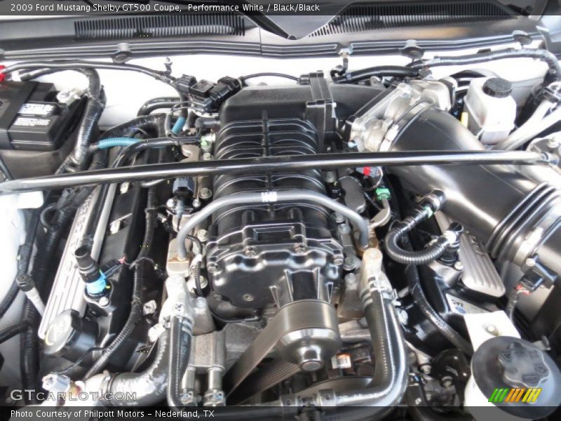 Performance White / Black/Black 2009 Ford Mustang Shelby GT500 Coupe