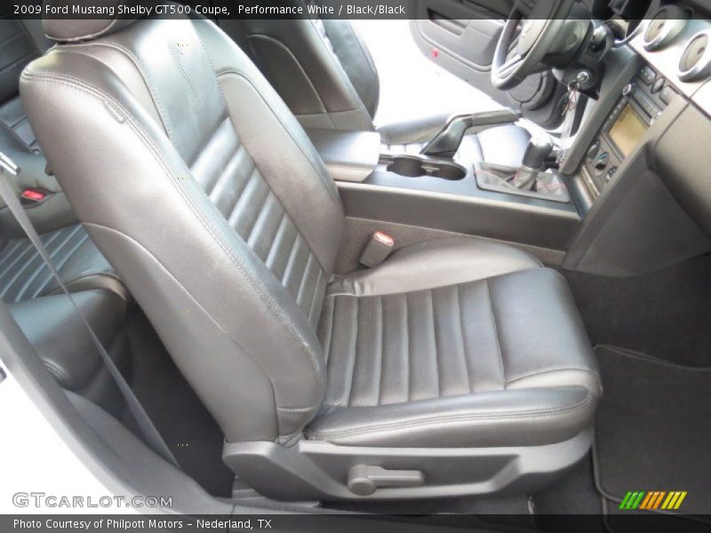 Performance White / Black/Black 2009 Ford Mustang Shelby GT500 Coupe