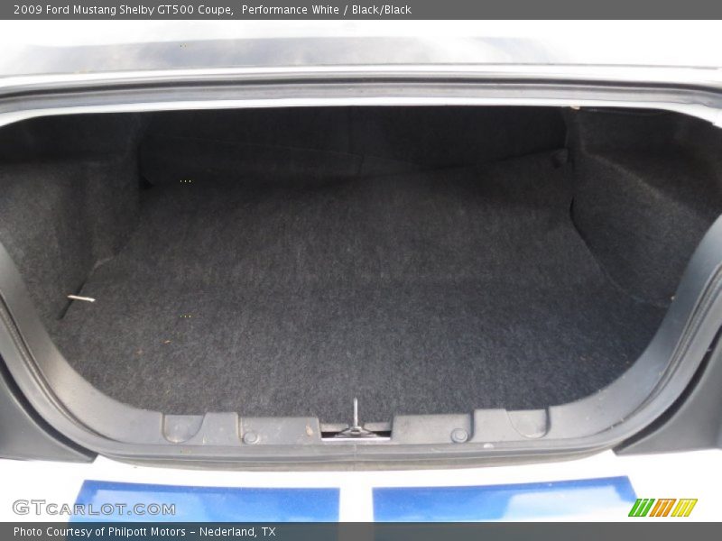 Performance White / Black/Black 2009 Ford Mustang Shelby GT500 Coupe