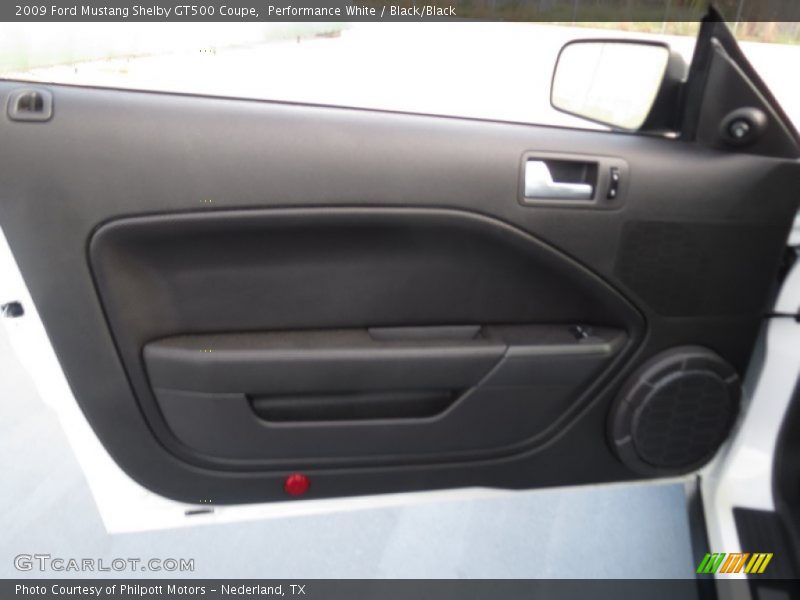 Performance White / Black/Black 2009 Ford Mustang Shelby GT500 Coupe