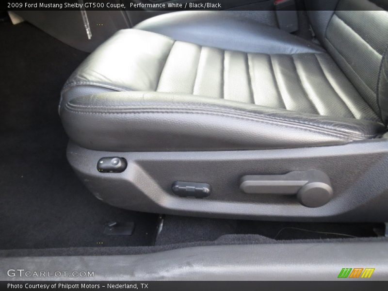 Performance White / Black/Black 2009 Ford Mustang Shelby GT500 Coupe