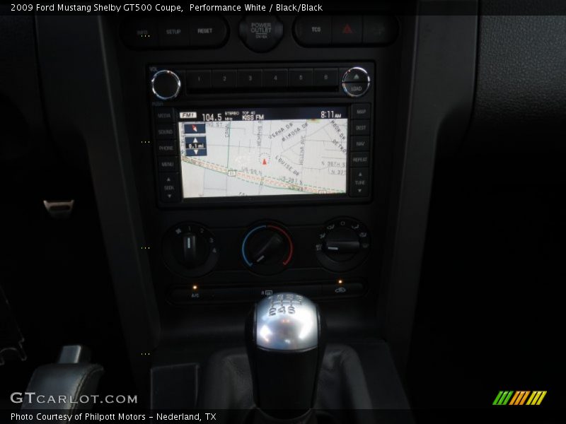 Performance White / Black/Black 2009 Ford Mustang Shelby GT500 Coupe