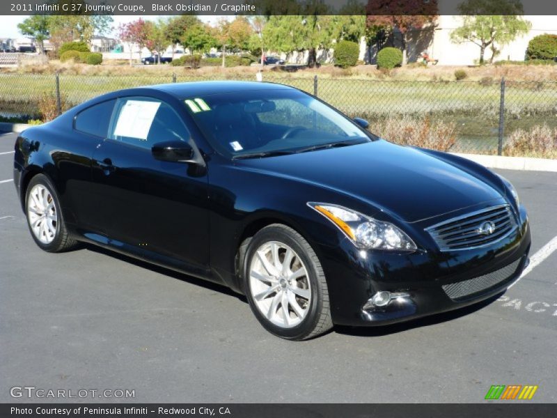 Black Obsidian / Graphite 2011 Infiniti G 37 Journey Coupe