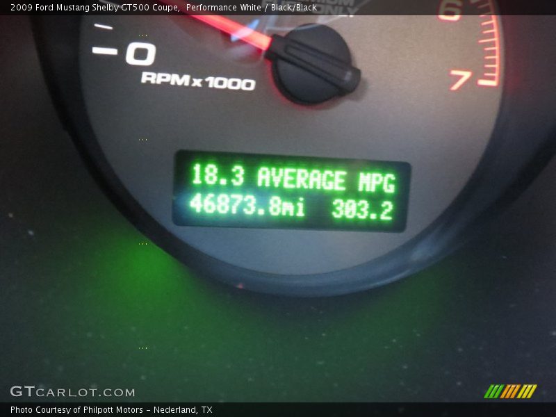 Performance White / Black/Black 2009 Ford Mustang Shelby GT500 Coupe