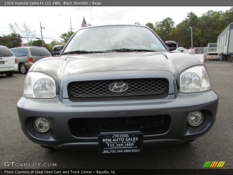 Black Obsidian / Beige 2004 Hyundai Santa Fe GLS 4WD