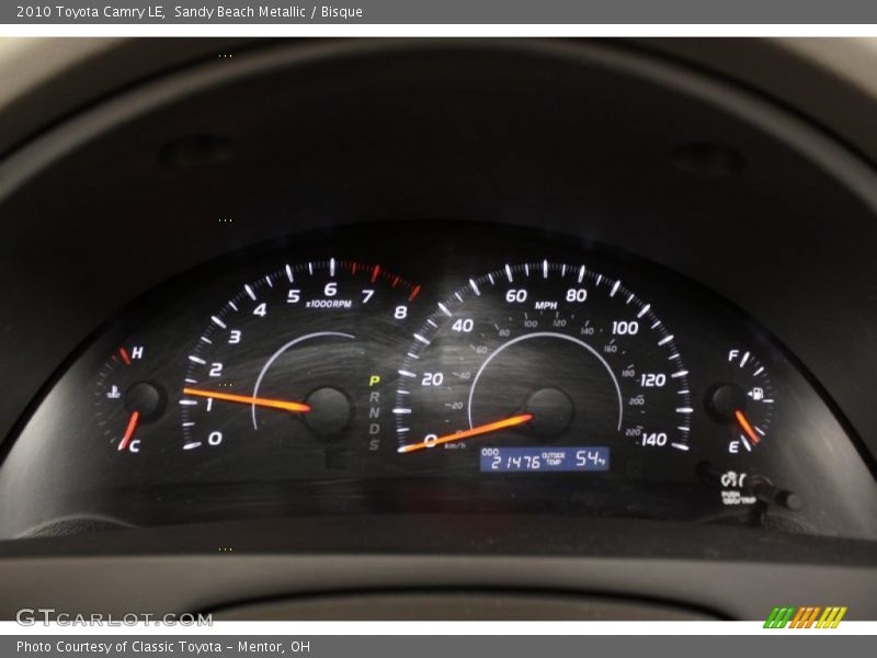 Sandy Beach Metallic / Bisque 2010 Toyota Camry LE