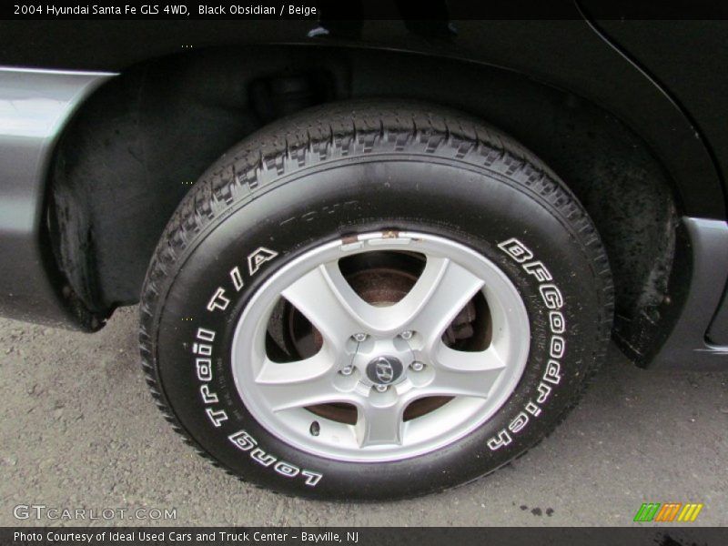 Black Obsidian / Beige 2004 Hyundai Santa Fe GLS 4WD