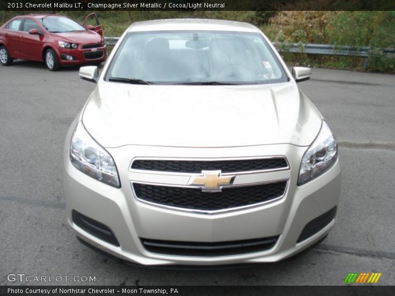 Champagne Silver Metallic / Cocoa/Light Neutral 2013 Chevrolet Malibu LT