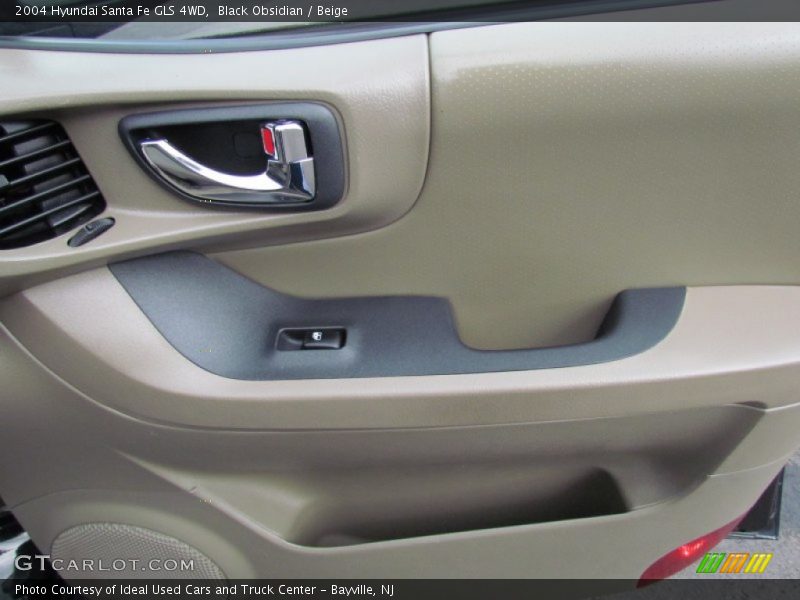 Black Obsidian / Beige 2004 Hyundai Santa Fe GLS 4WD