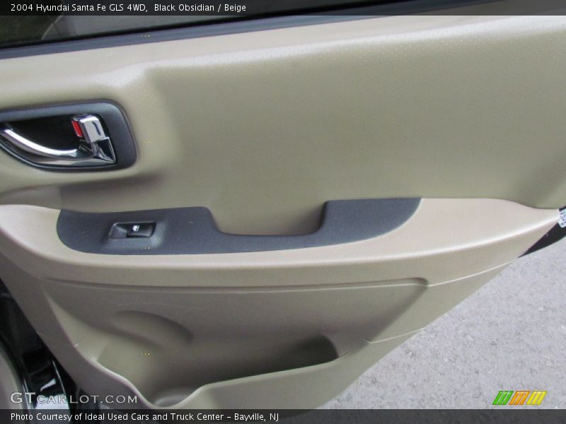 Black Obsidian / Beige 2004 Hyundai Santa Fe GLS 4WD