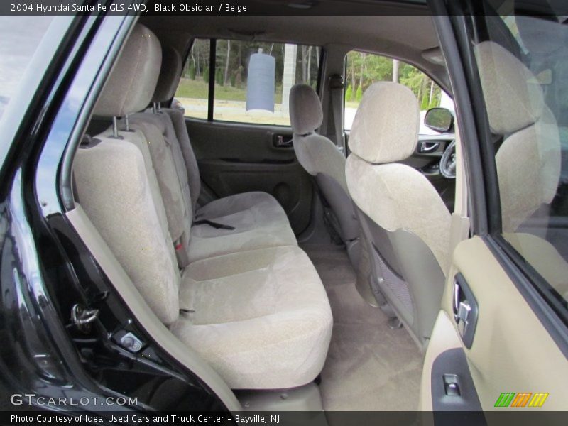 Black Obsidian / Beige 2004 Hyundai Santa Fe GLS 4WD