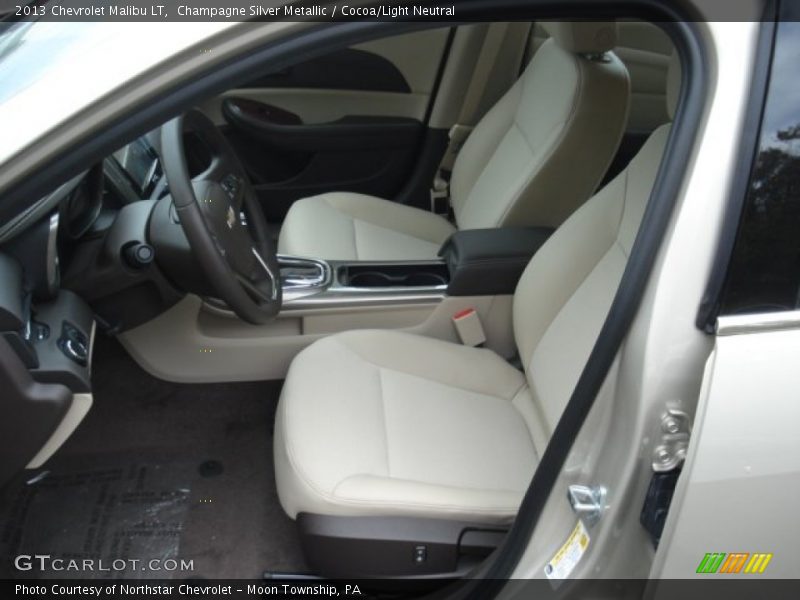 Champagne Silver Metallic / Cocoa/Light Neutral 2013 Chevrolet Malibu LT