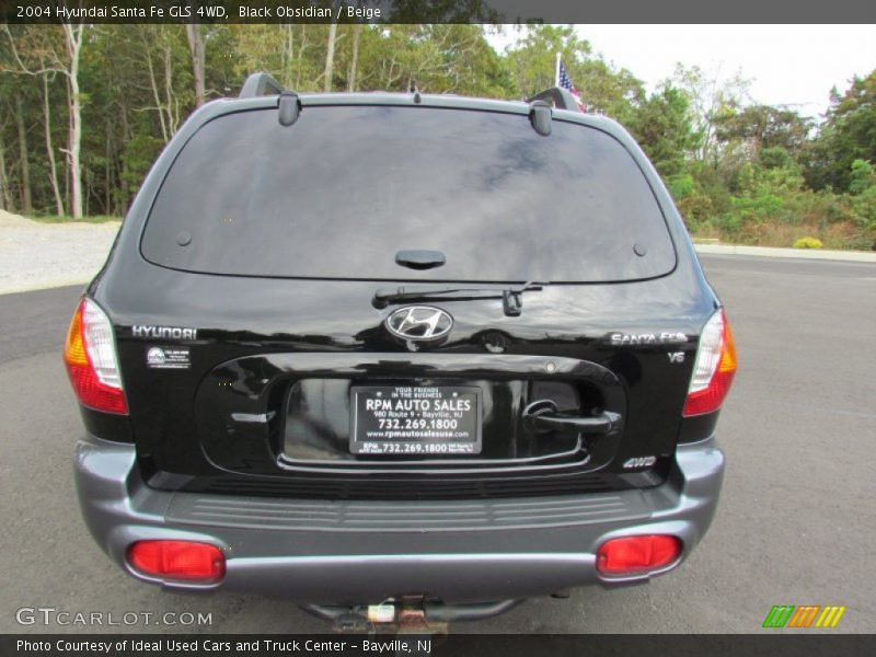 Black Obsidian / Beige 2004 Hyundai Santa Fe GLS 4WD