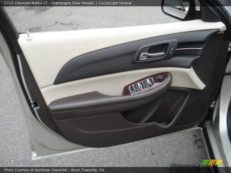 Champagne Silver Metallic / Cocoa/Light Neutral 2013 Chevrolet Malibu LT