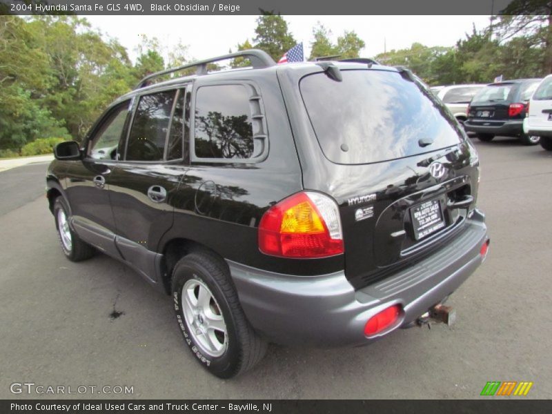 Black Obsidian / Beige 2004 Hyundai Santa Fe GLS 4WD