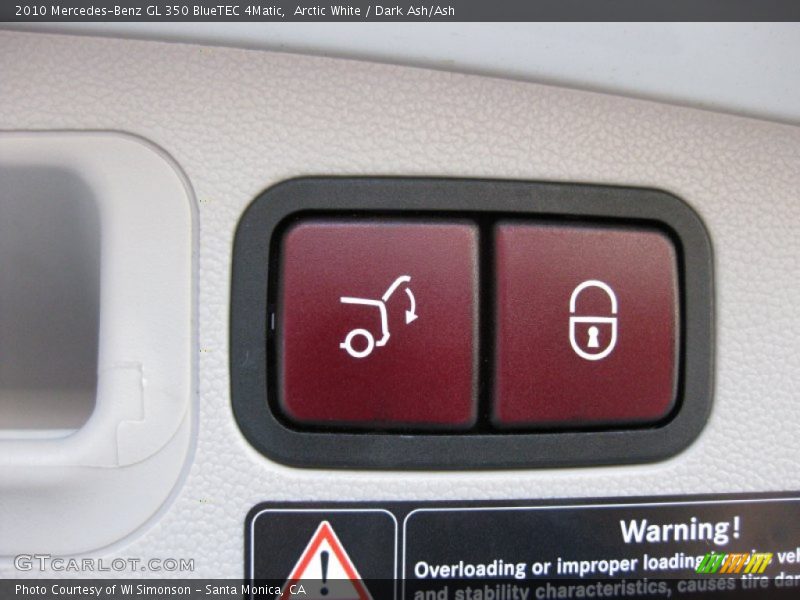 Arctic White / Dark Ash/Ash 2010 Mercedes-Benz GL 350 BlueTEC 4Matic